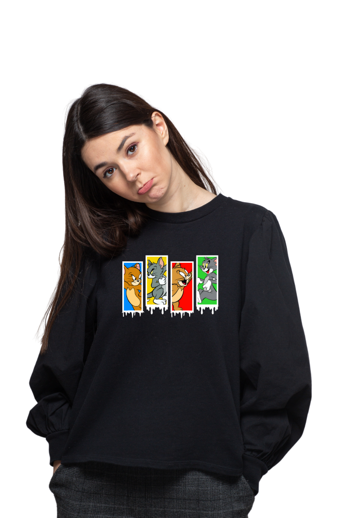 Tom and Jerry Unisex Oversized Sweatshirt